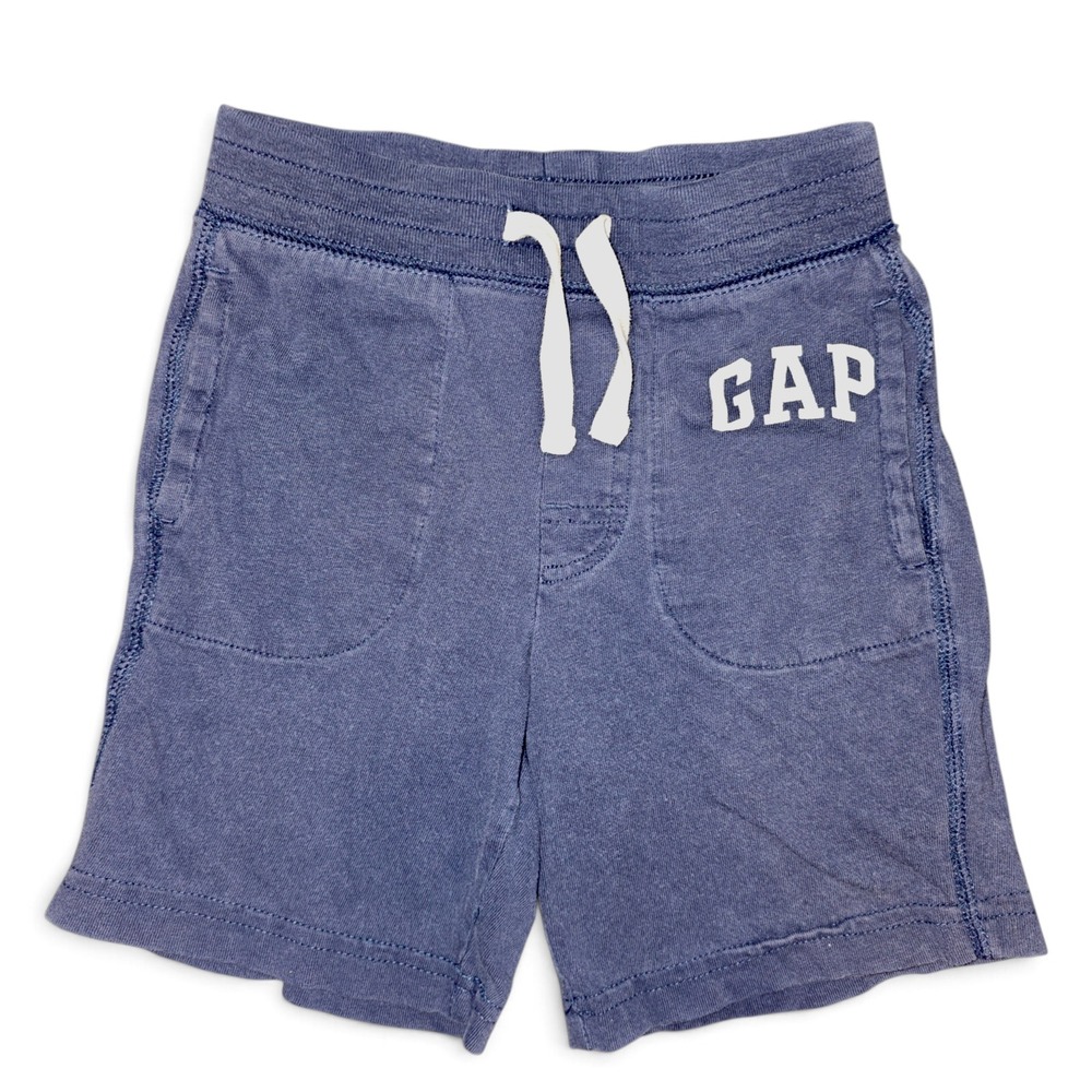 Gap Logo Jersey Shorts Toddler‎ 4T Blue Good Drawstring Elastic Waist Pockets